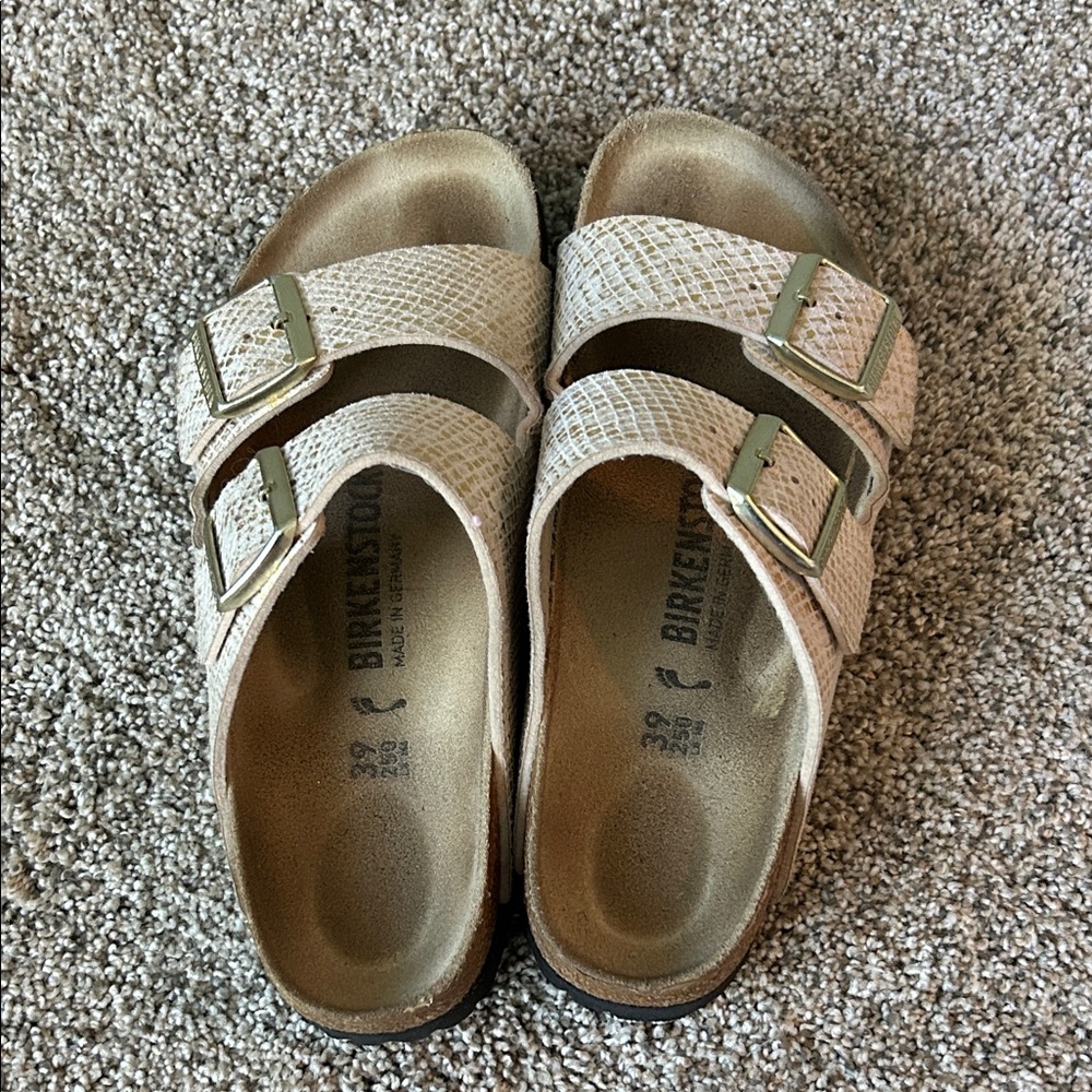 Birkenstock Kids Sandals - Textured Cream